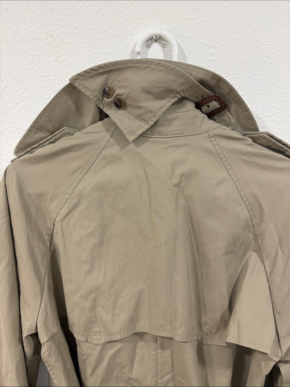 Buck Mason Dried Olive Signature Trench Coat Belted XS Retail $598 NWT - Picture 12 of 16